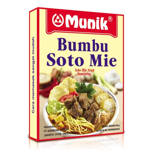 Discover authentic Indonesian flavors with Munik Bumbu Soto Mie seasoning. Elevate your dishes with aromatic spices.