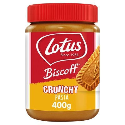Indulge in pure joy with Lotus Biscoff Speculoos Pasta Crunchy. Irresistible blend of flavors and crunch in every bite. Happiness in a jar. Grab yours now!